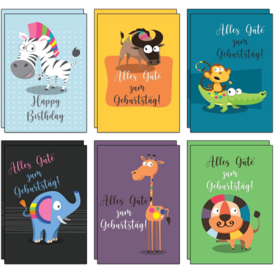 Sprüche & Glückwünsche zur Geburt oder zu Geburtstagen 8 Kinder Geburtstagskarten06